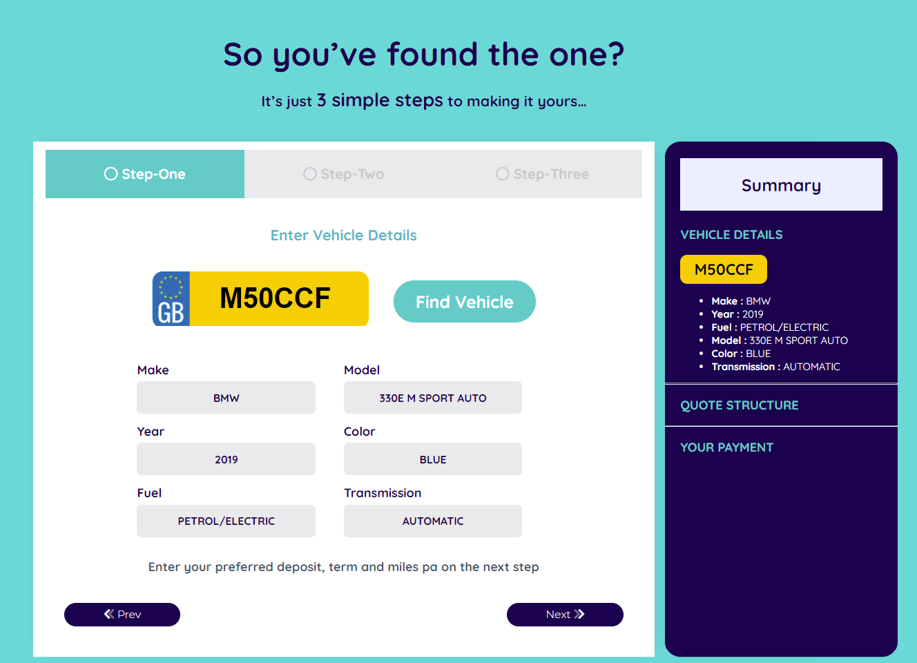 Car Finance Quote Calculator Image